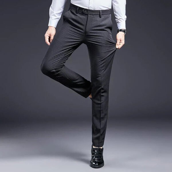 Premium Men's Suit Trousers Striped Lennard